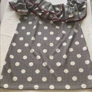 SHEIN Black and White Ruffled One Shoulder Sundress